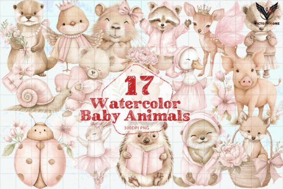 Download Watercolor Baby Animals PNG - Baby animals png Collection