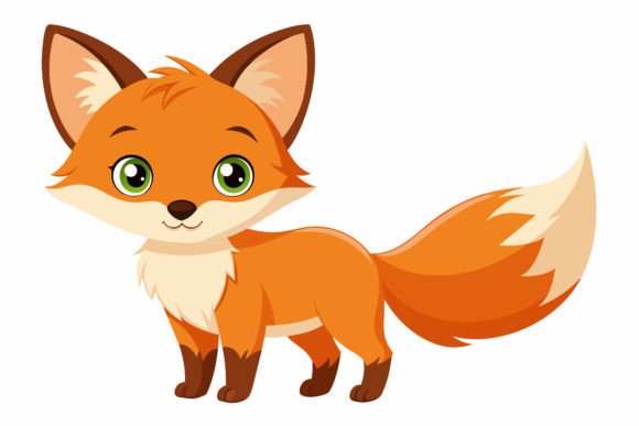 Download Baby Fox Vector Illustration Design - Fox vector Collection