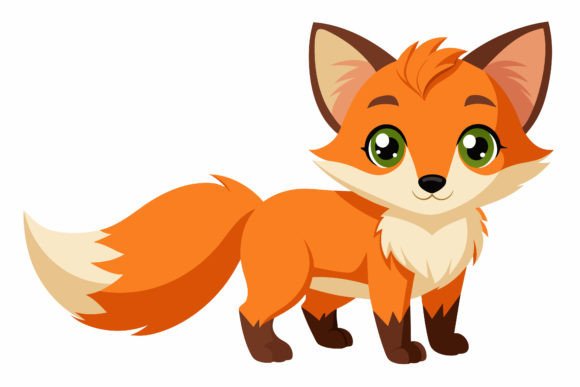 Download Baby Fox Vector Illustration Design - Fox vector Collection