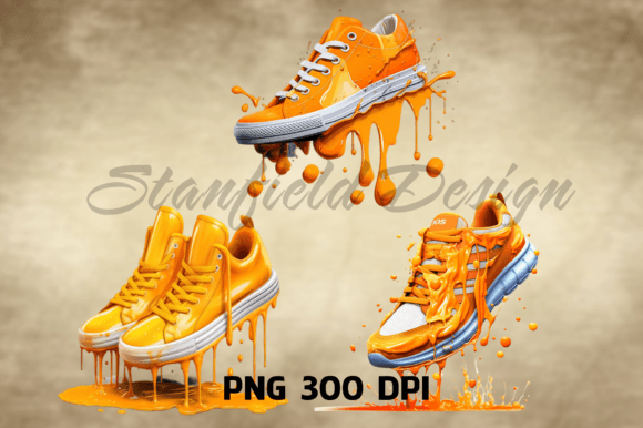 Download Orange Shoes Dripping Png, Shoes PNG - Shoes png Collection