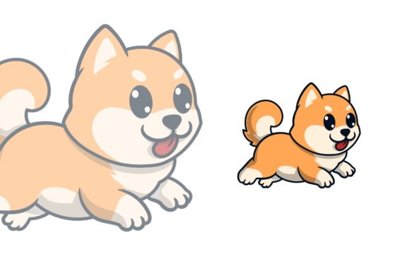 Download Shiba Inu Dog Running Cartoon - Shiba inu dog Collection