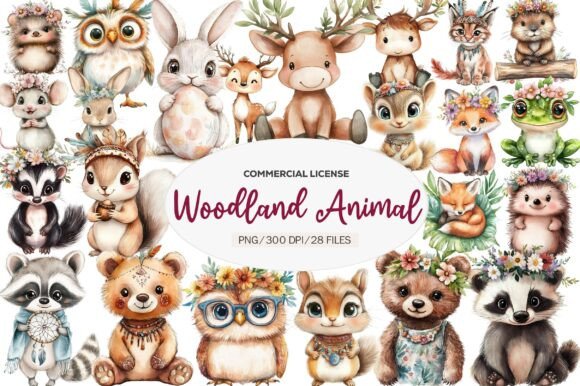 Download Boho Woodland Animal, Baby Animals Png - Baby animals png Collection