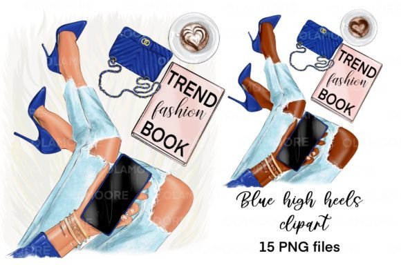 Download Blue High Heels Shoes Png Clipart - Premium Resources